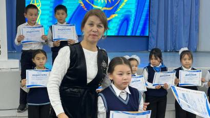 “ Бастау” 2-4 сыныптар арасында өткен мектепішілік олимпиада